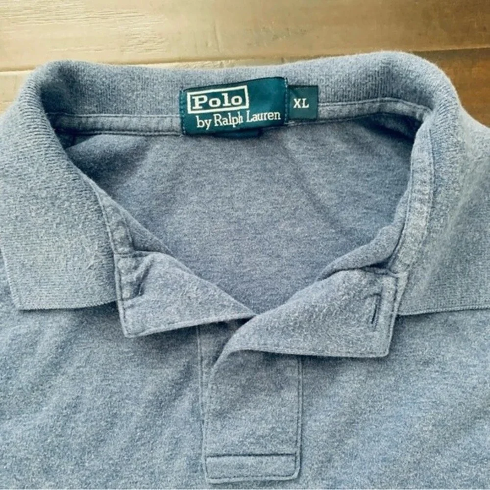 Y2K Polo by Ralph Lauren Men's Classic Blue Polo Shirt | Size: XL